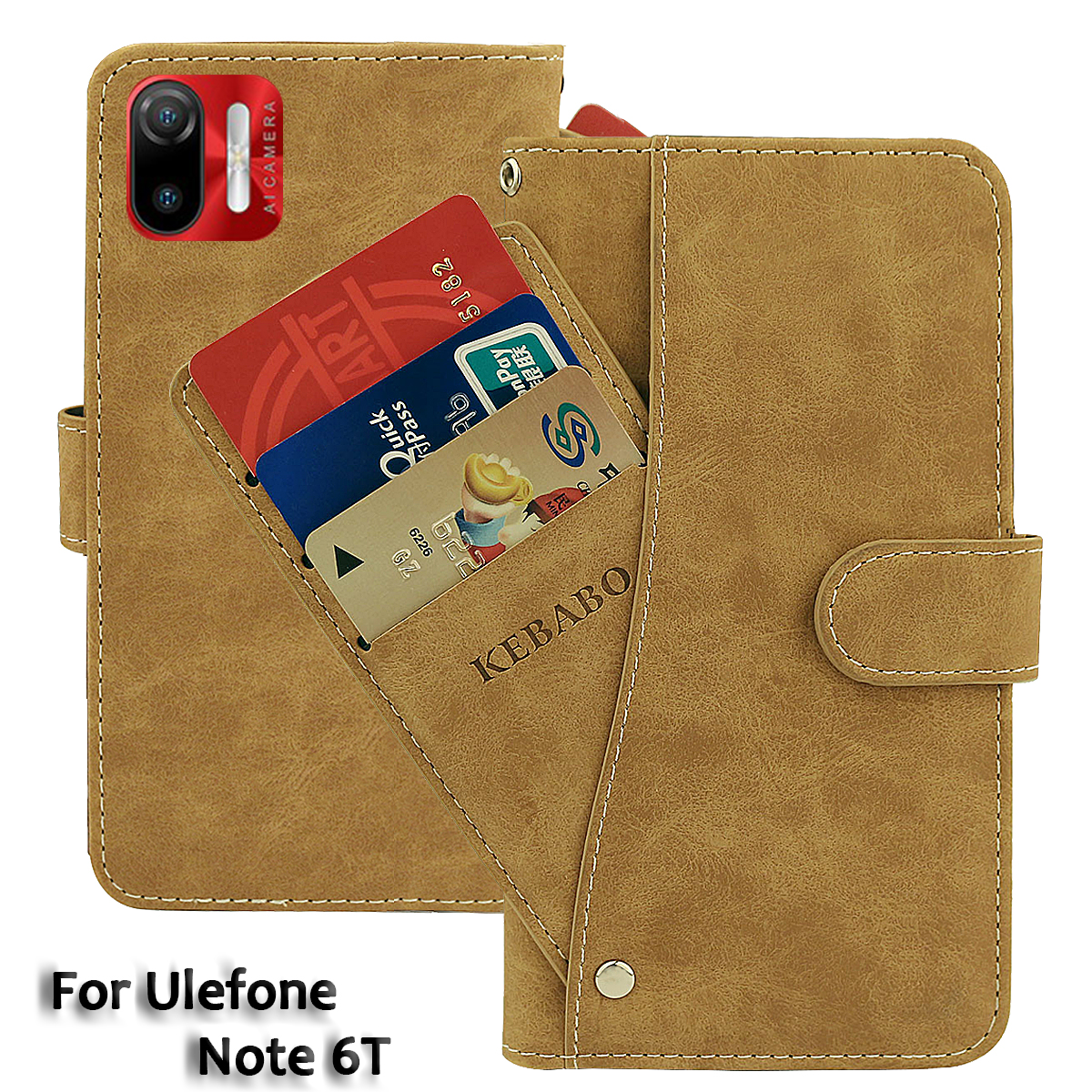 Luxury Bags Quotes - Vintage Leather Wallet Ulefone Note 16
