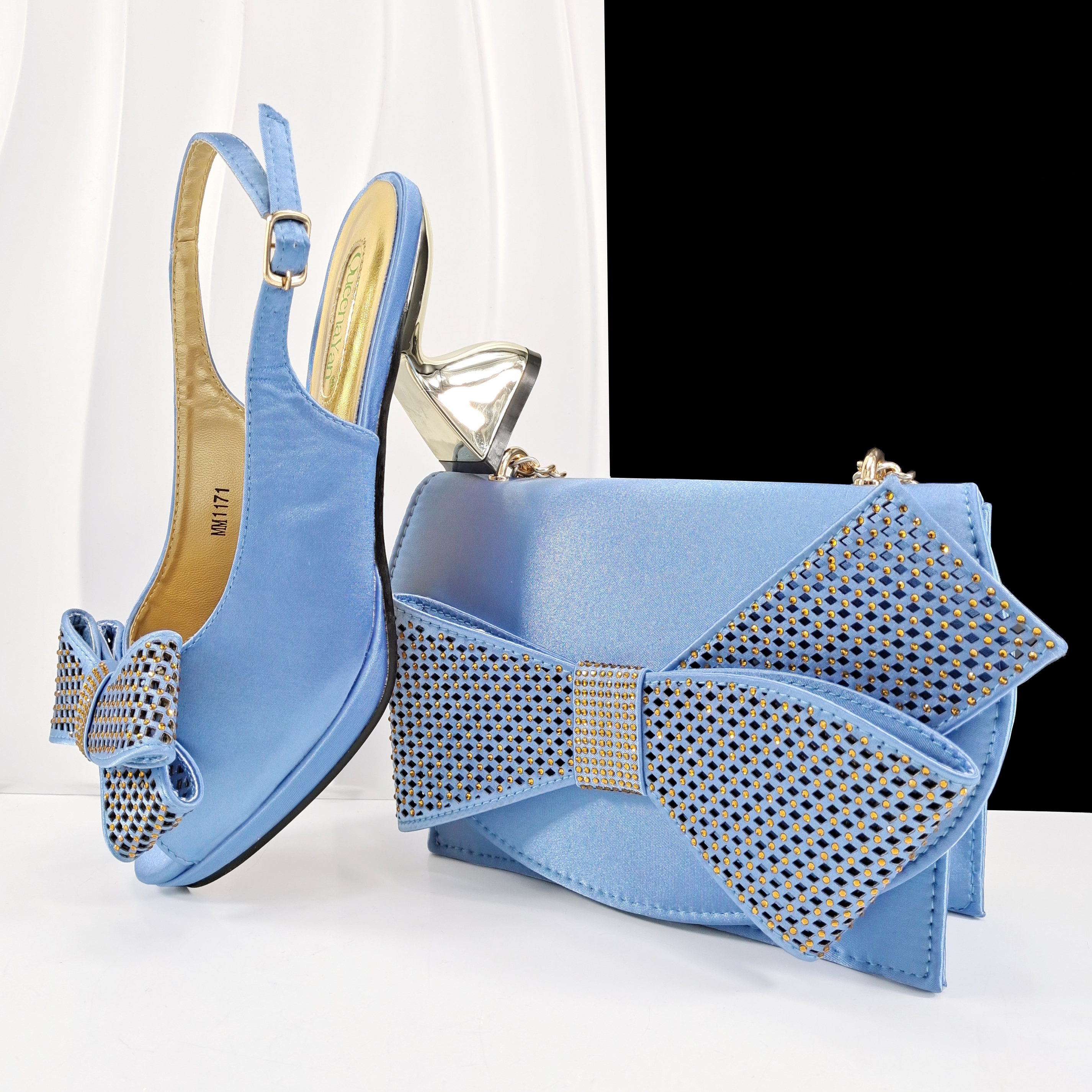 Luxury Bags For You - Queena Yan Sky Blue Color Peep