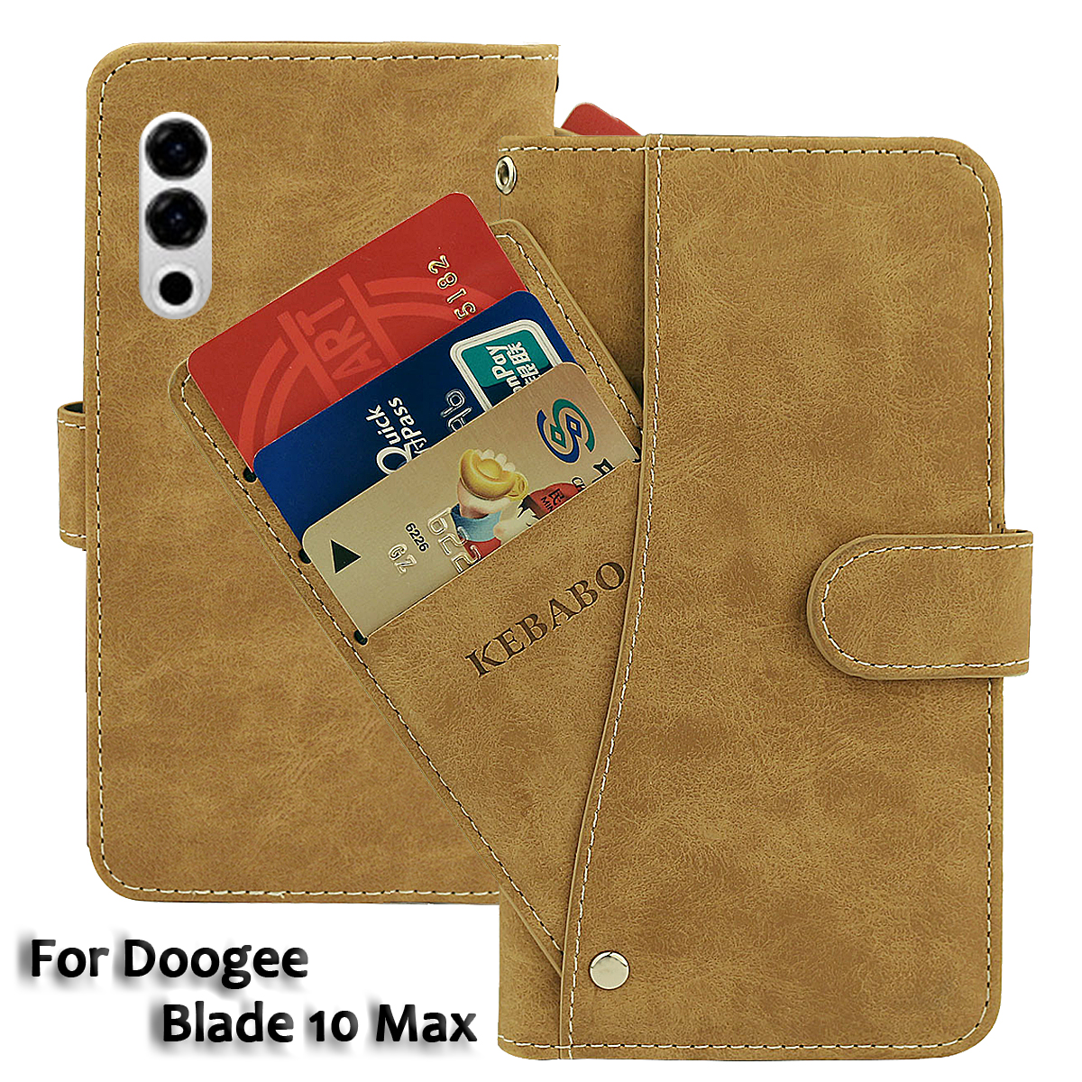 Luxury Bags Quotes - Vintage Leather Wallet Doogee Blade 10