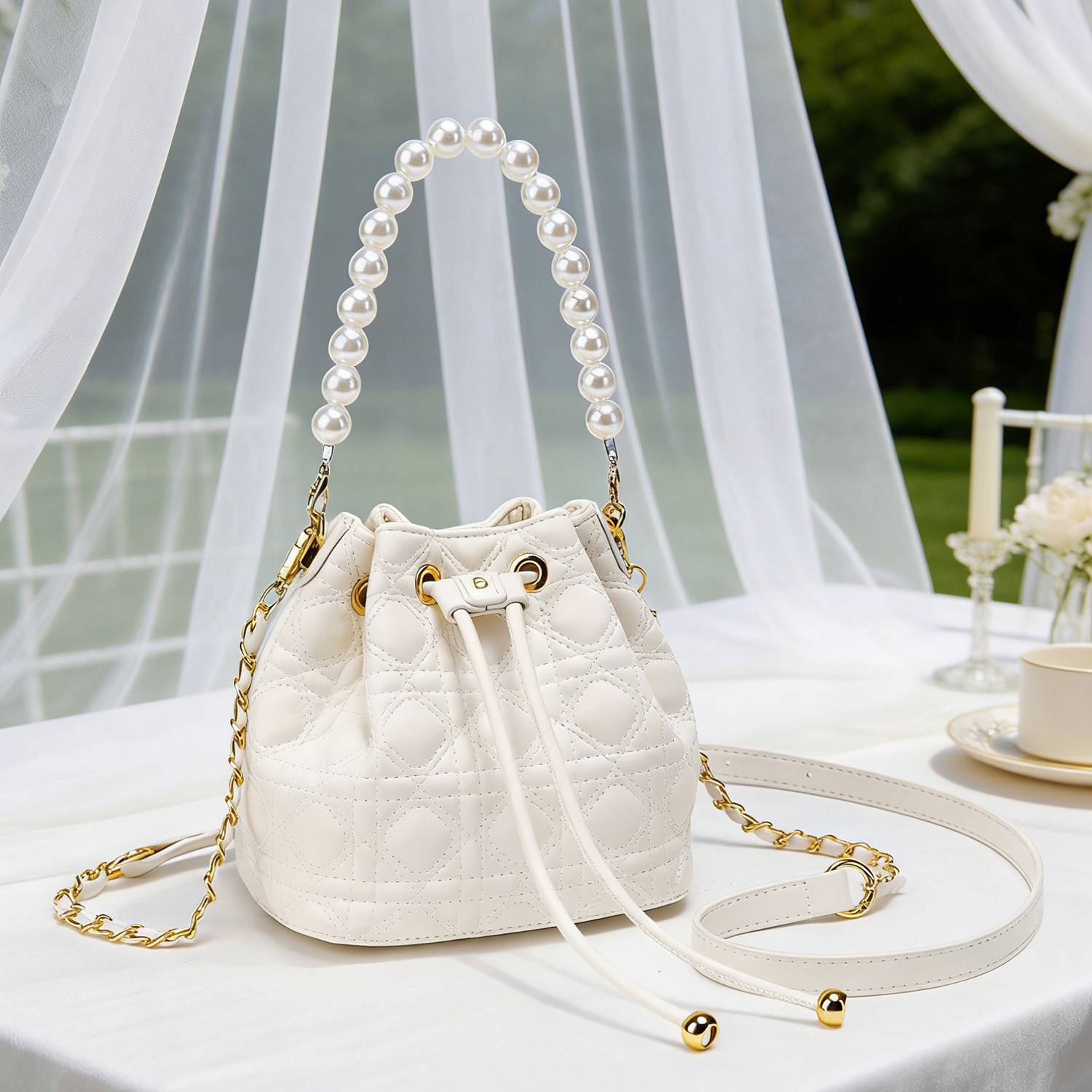New pearl chain shoulder bag q – обзор и цена Chain Crossbody Quilted