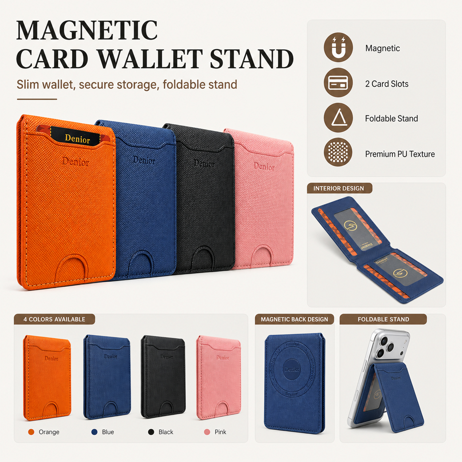 Mobile Phone Wallet Stand Magn – обзор и цена Luxury Bags In