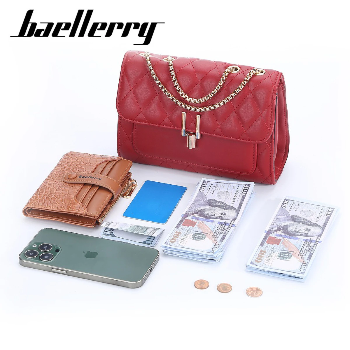 Baellerry Women Crossbody Bag  – обзор и цена Chain Crossbody Quilted