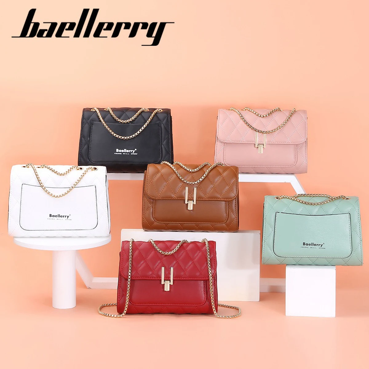 Baellerry Women Crossbody Bag  – обзор и цена Chain Crossbody Quilted