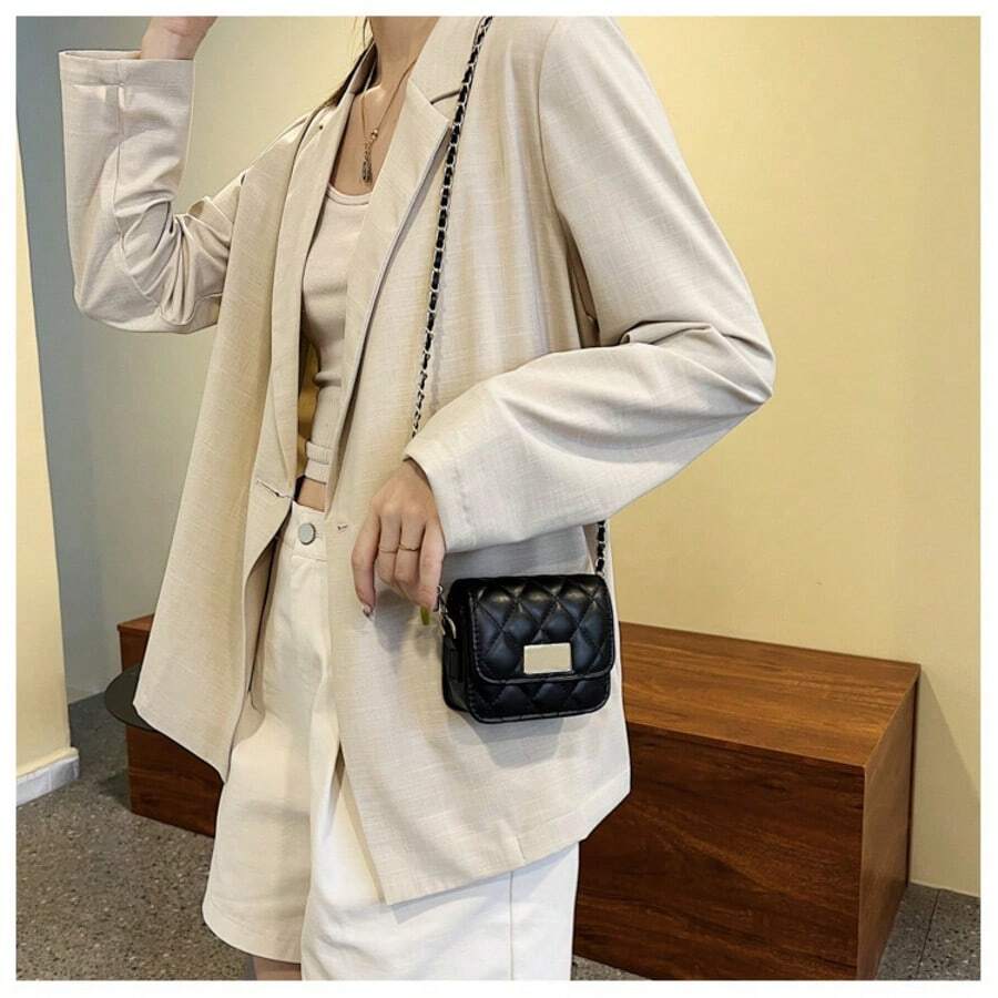 Quilted Mini Crossbody Bag Wit – обзор и цена Chain Crossbody Quilted