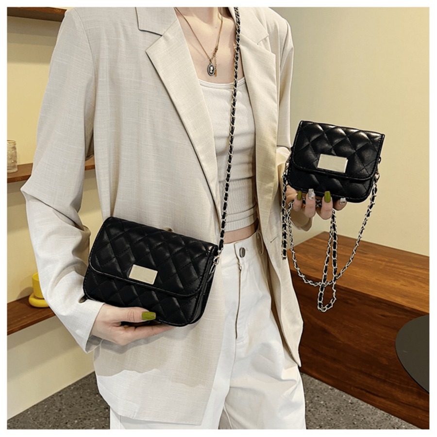 Quilted Mini Crossbody Bag Wit – обзор и цена Chain Crossbody Quilted