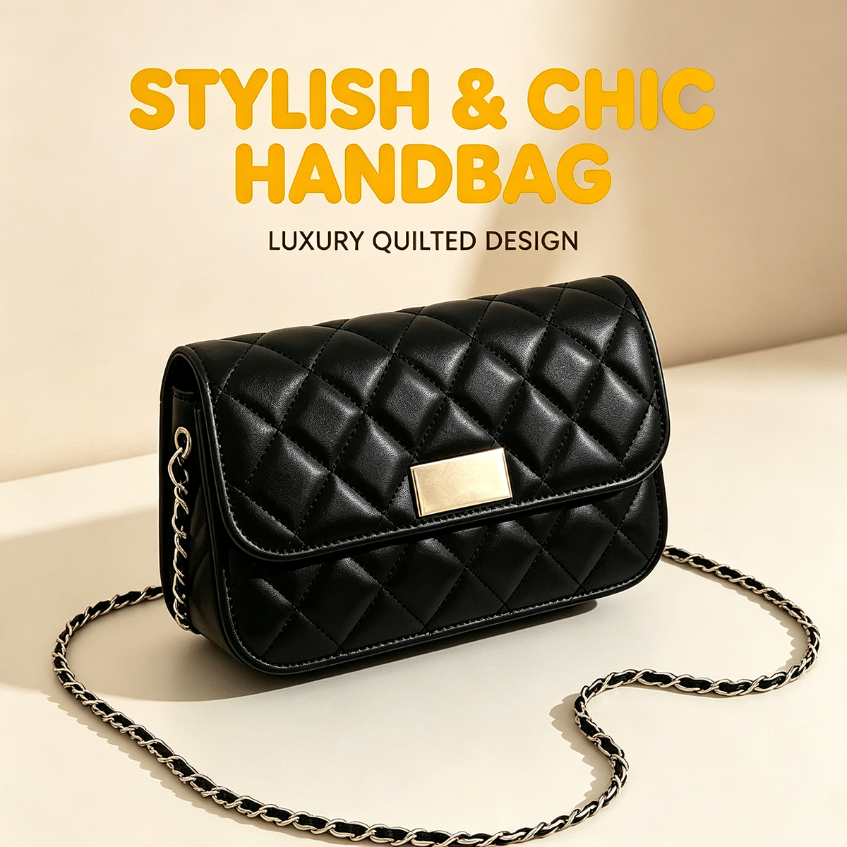 Quilted Black PU Leather Cross – обзор и цена Chain Crossbody Quilted