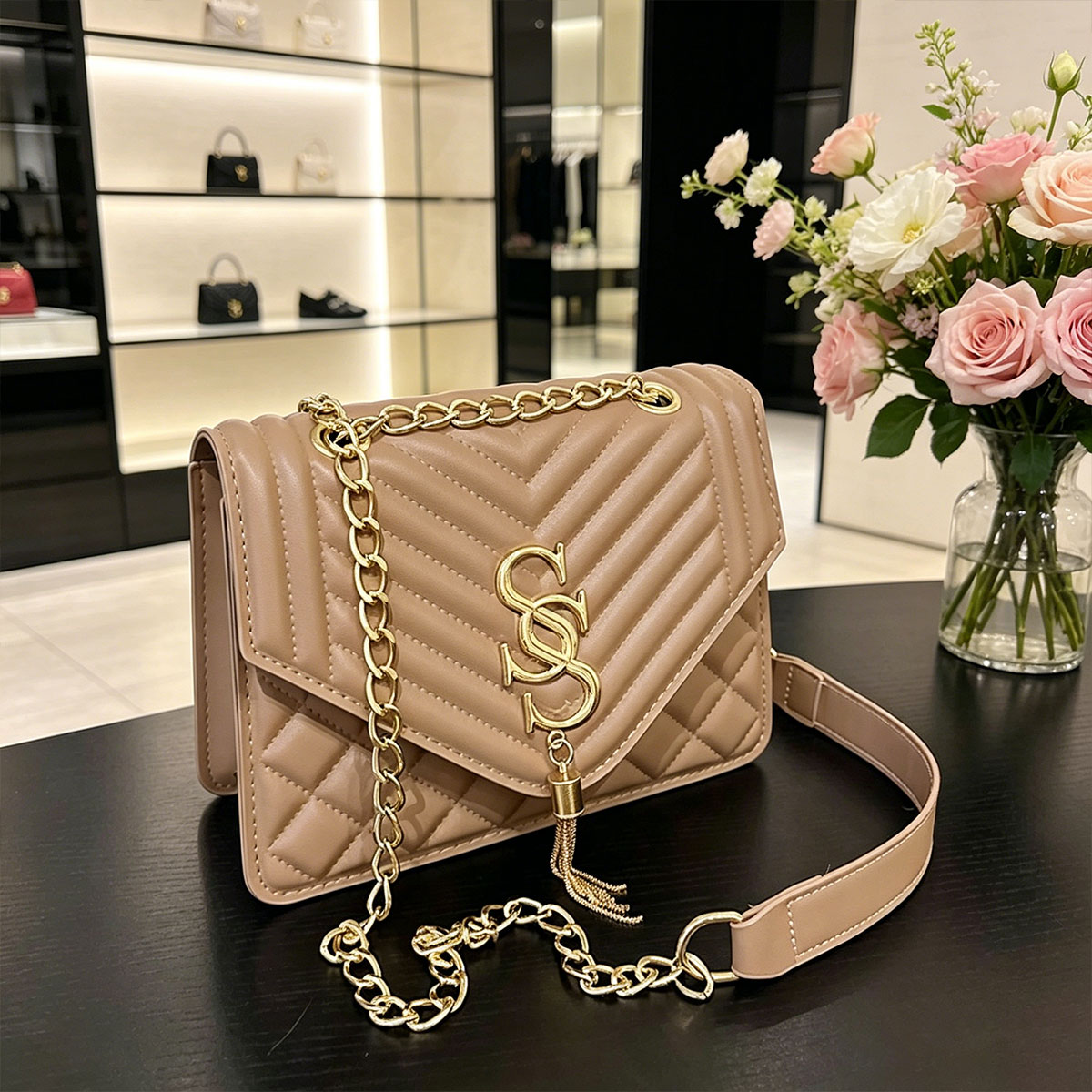 Light Luxury Elegant Argyle Qu – обзор и цена Chain Crossbody Quilted