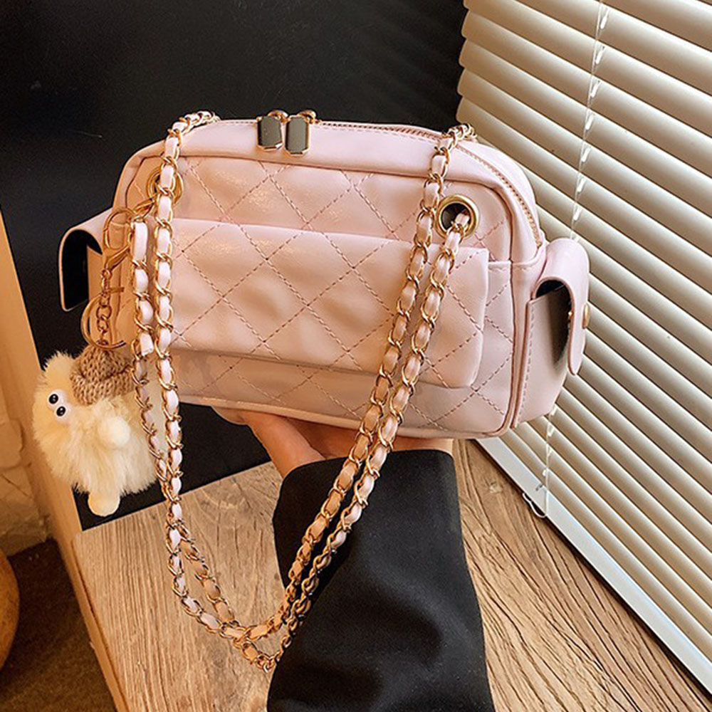 Quilted Pattern Chain Design C – обзор и цена Chain Crossbody Quilted