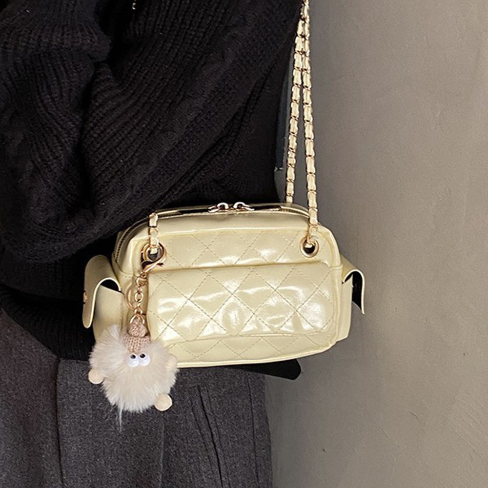 Quilted Pattern Chain Design C – обзор и цена Chain Crossbody Quilted